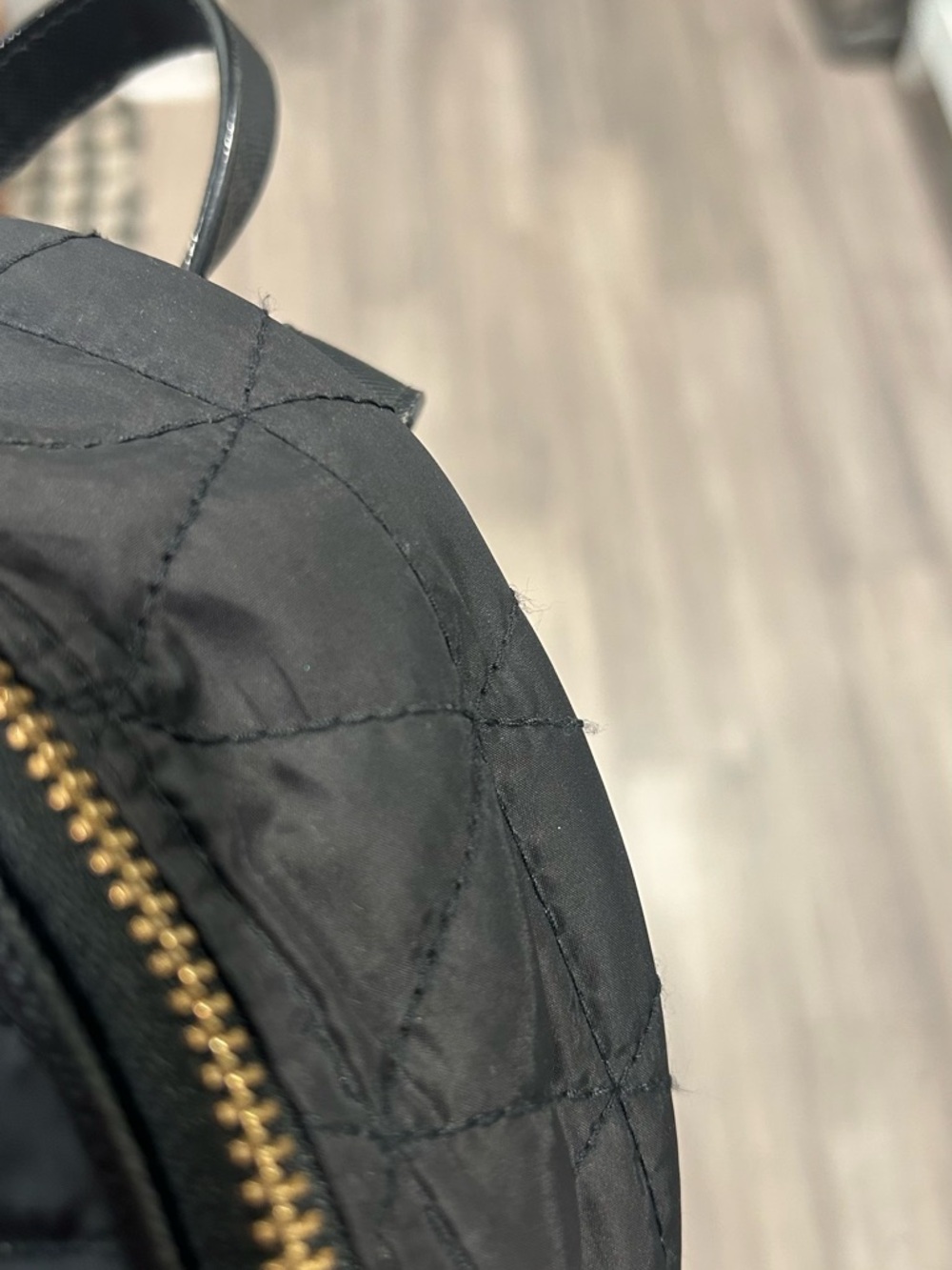 Kate Spade Black Quilted Mini Backpack - Picture 6 of 6